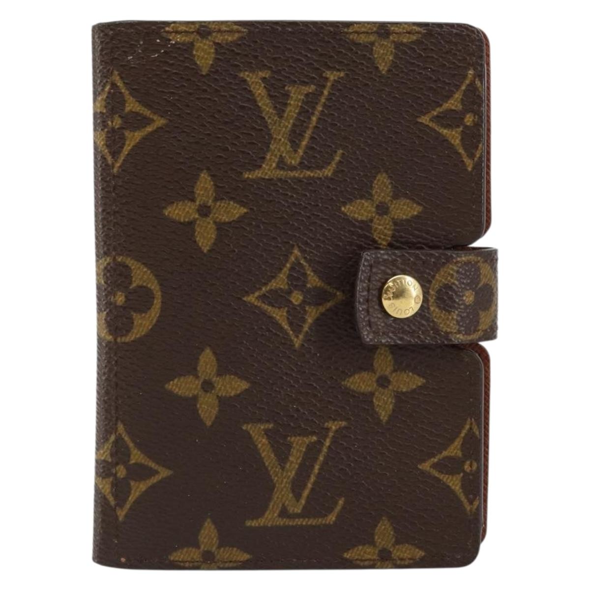 LOUIS VUITTON Monogram PDA Cover Etui Palm V Day Planner Cover LV Auth 145700