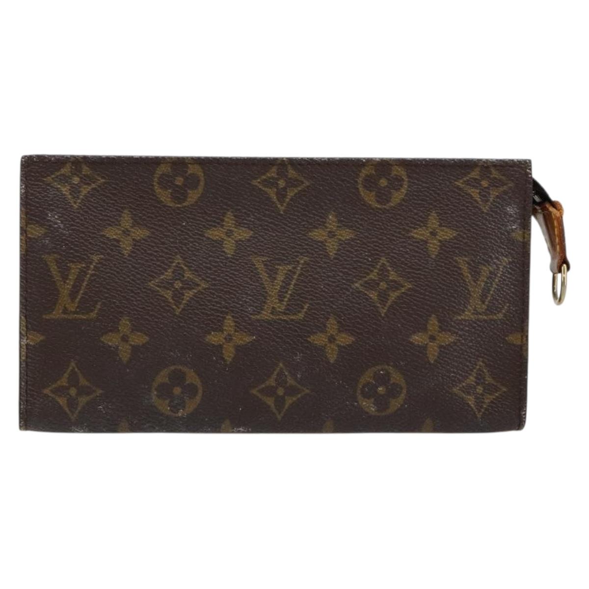 LOUIS VUITTON Monogram Bucket GM Accessory Pouch LV Auth 145703