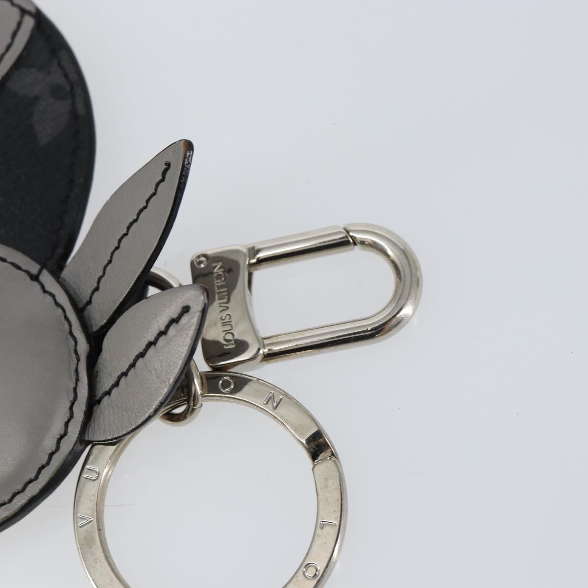 LOUIS VUITTON Monogram Eclipse Porte Cles Animal Rabbit Charm M63224 Auth 145705