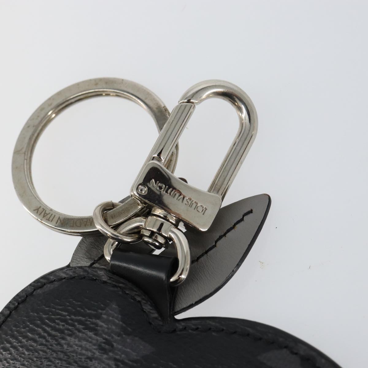 LOUIS VUITTON Monogram Eclipse Porte Cles Animal Rabbit Charm M63224 Auth 145705