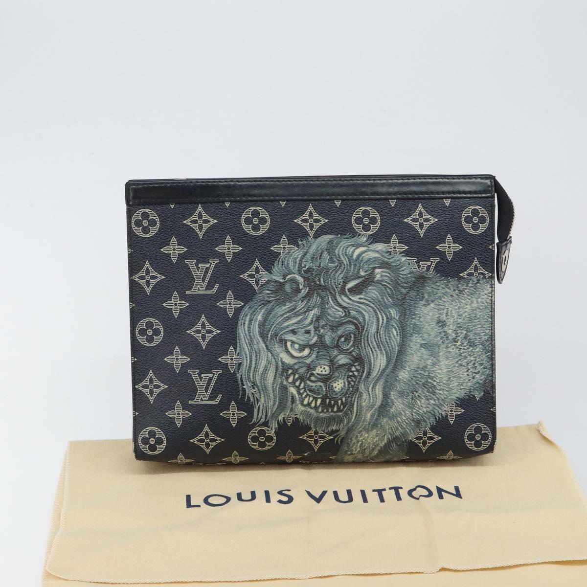LOUIS VUITTON Savanna Chapman Brothers Pochette Voyage Bag M66639 LV Auth 145706