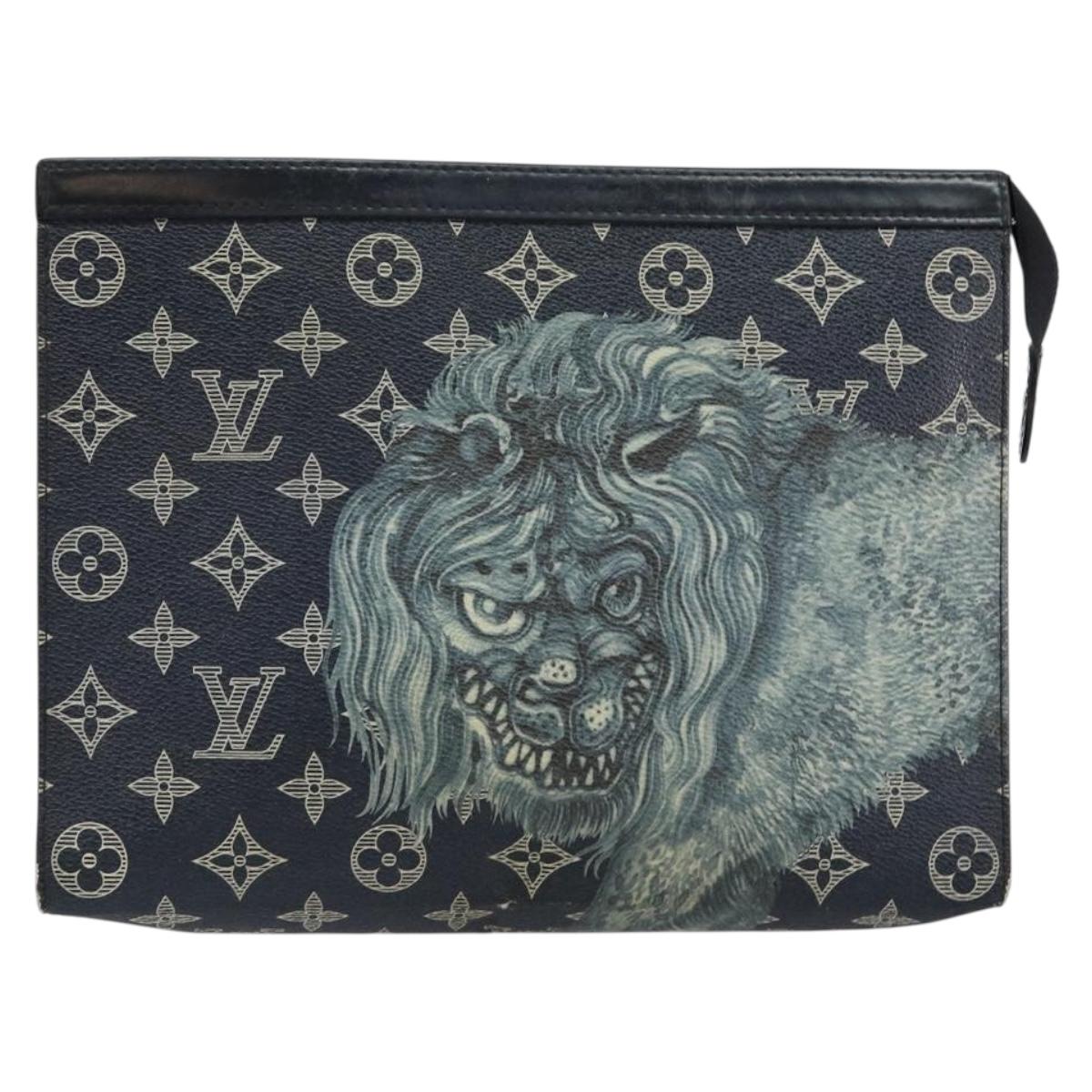 LOUIS VUITTON Savanna Chapman Brothers Pochette Voyage Bag M66639 LV Auth 145706