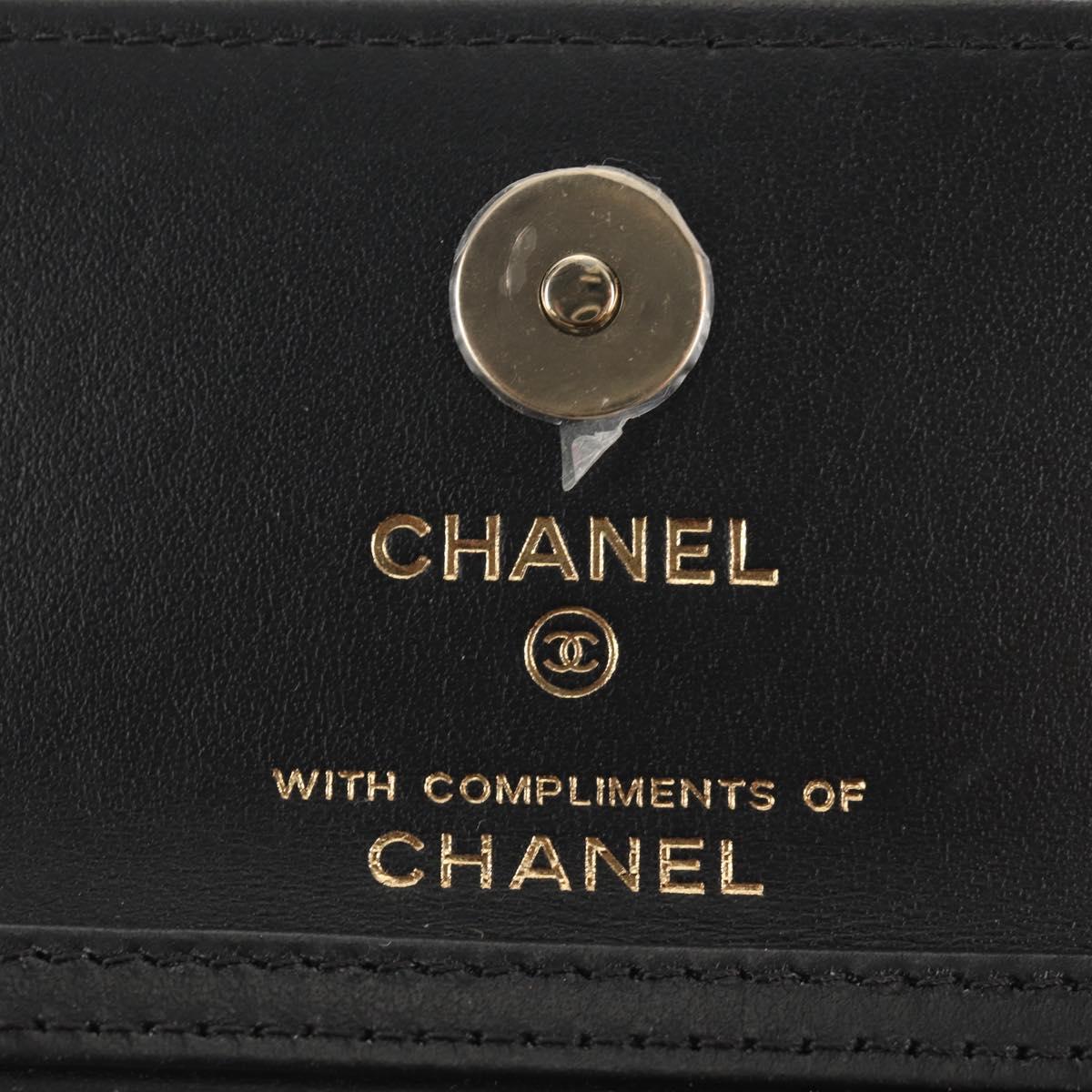CHANEL Chain Checkered Flag Matelasse Bag Satin Beige Gold CC Auth 145708M