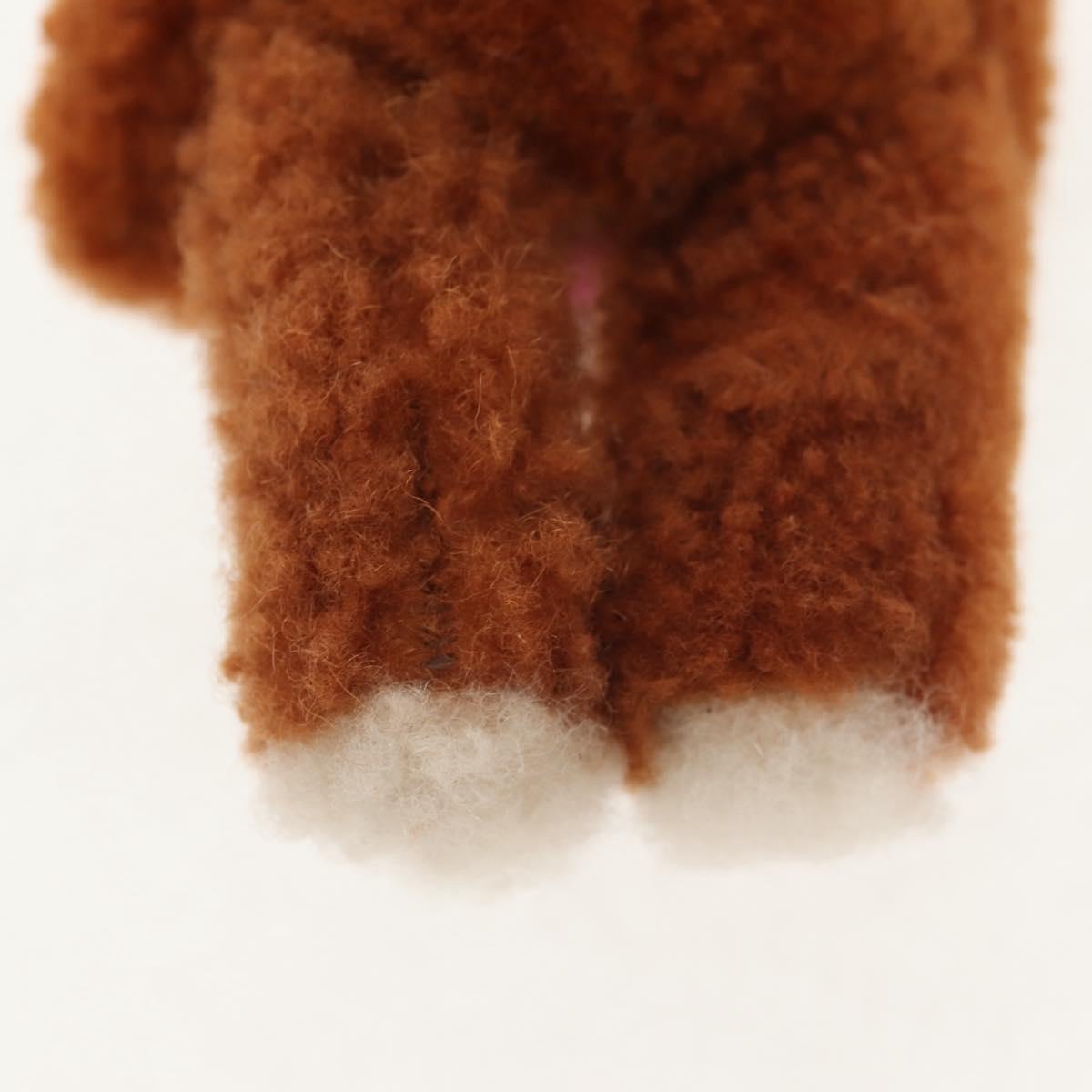 LOUIS VUITTON Porte Cles LV Teddy Bear Key Holder Mohair M69854 Auth 145710SAM