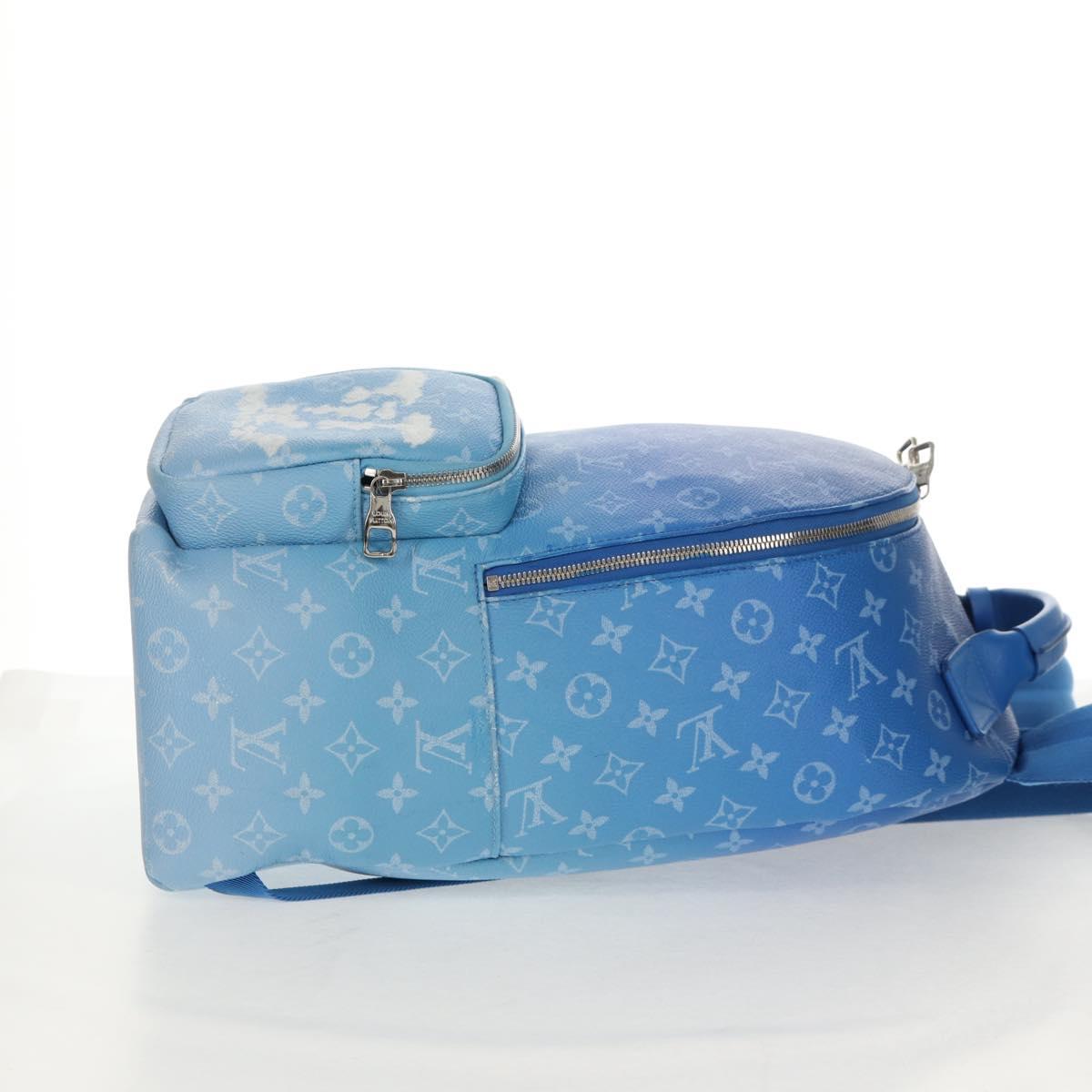 LOUIS VUITTON Monogram Clouds Multi Pocket Backpack Blue M45441 Auth 145712SAM