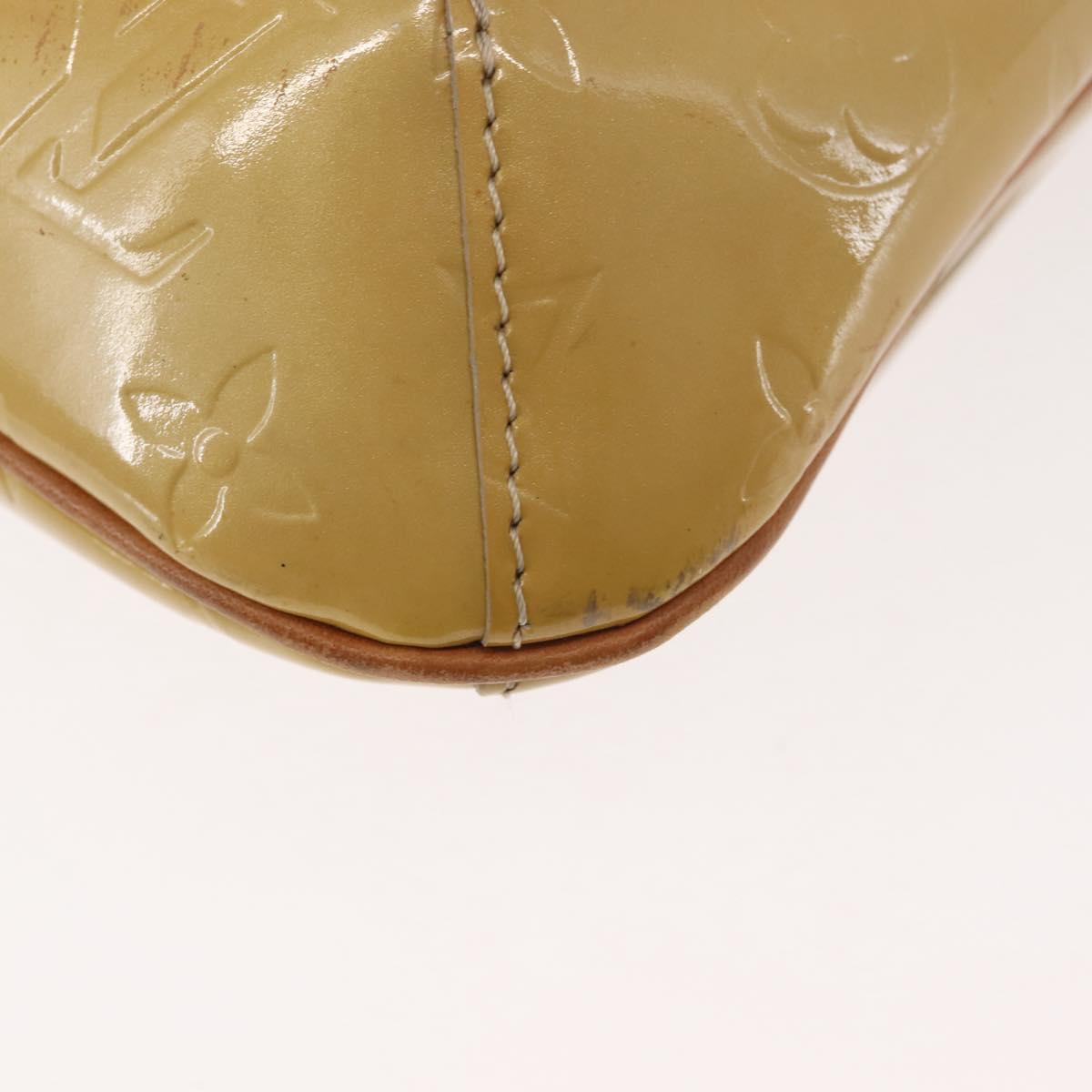 LOUIS VUITTON Monogram Vernis Thompson Street Bag Beige M91301 LV Auth 145733