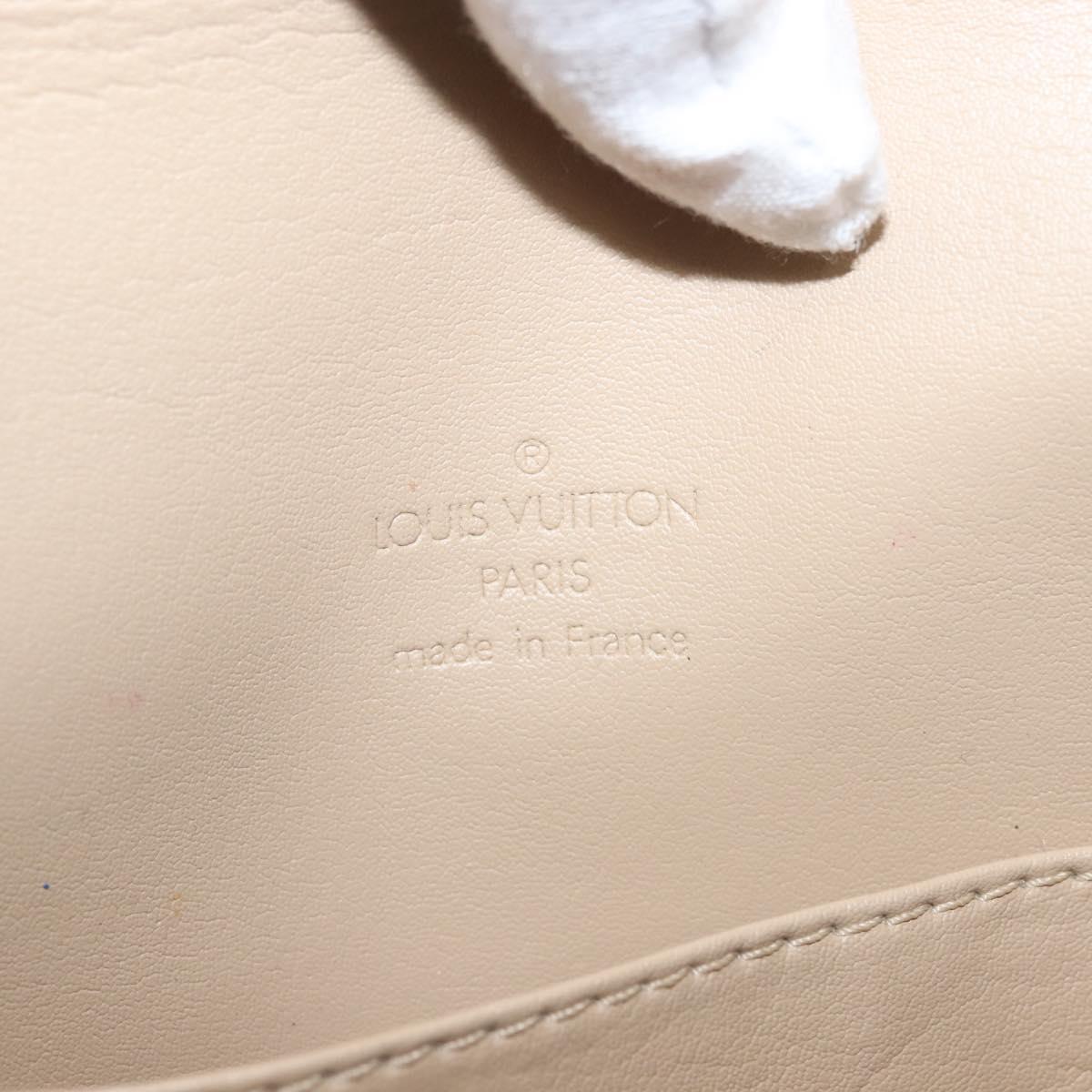 LOUIS VUITTON Monogram Vernis Thompson Street Bag Beige M91301 LV Auth 145733