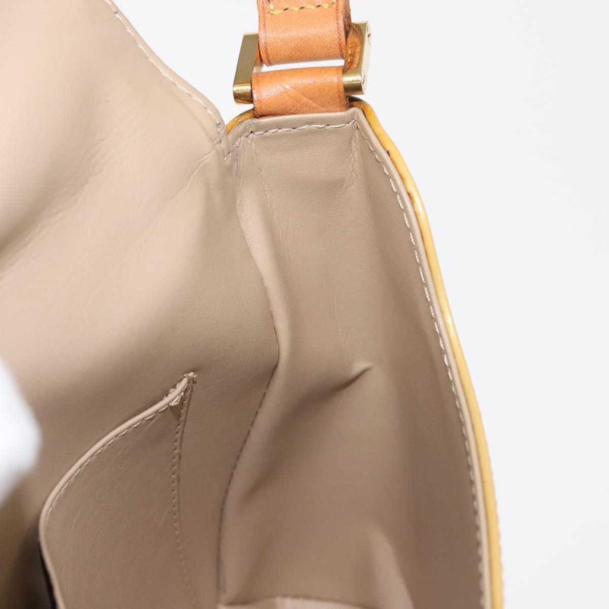 LOUIS VUITTON Monogram Vernis Thompson Street Bag Beige M91301 LV Auth 145733