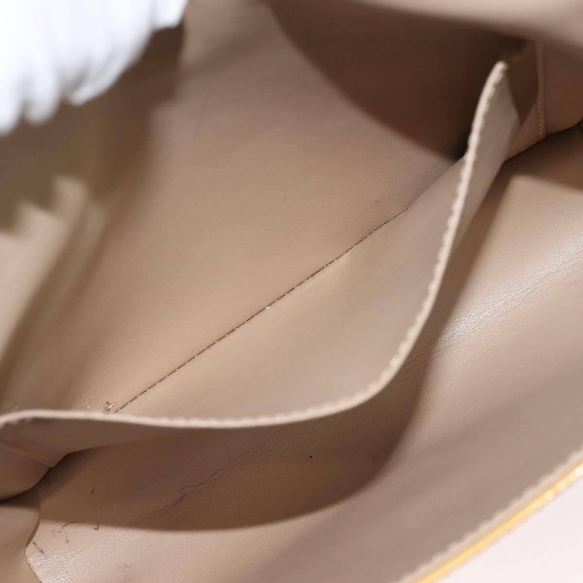 LOUIS VUITTON Monogram Vernis Thompson Street Bag Beige M91301 LV Auth 145733