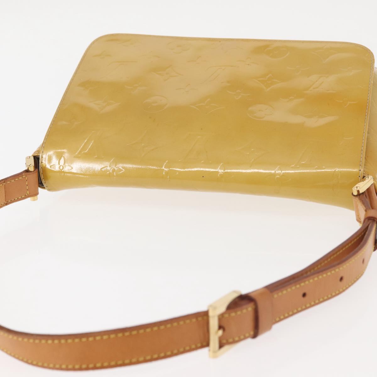 LOUIS VUITTON Monogram Vernis Thompson Street Bag Beige M91301 LV Auth 145733