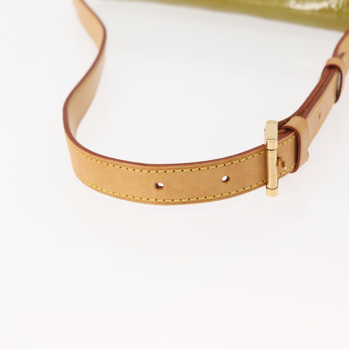 LOUIS VUITTON Monogram Vernis Thompson Street Bag Baby Blue M91009 Auth 145735