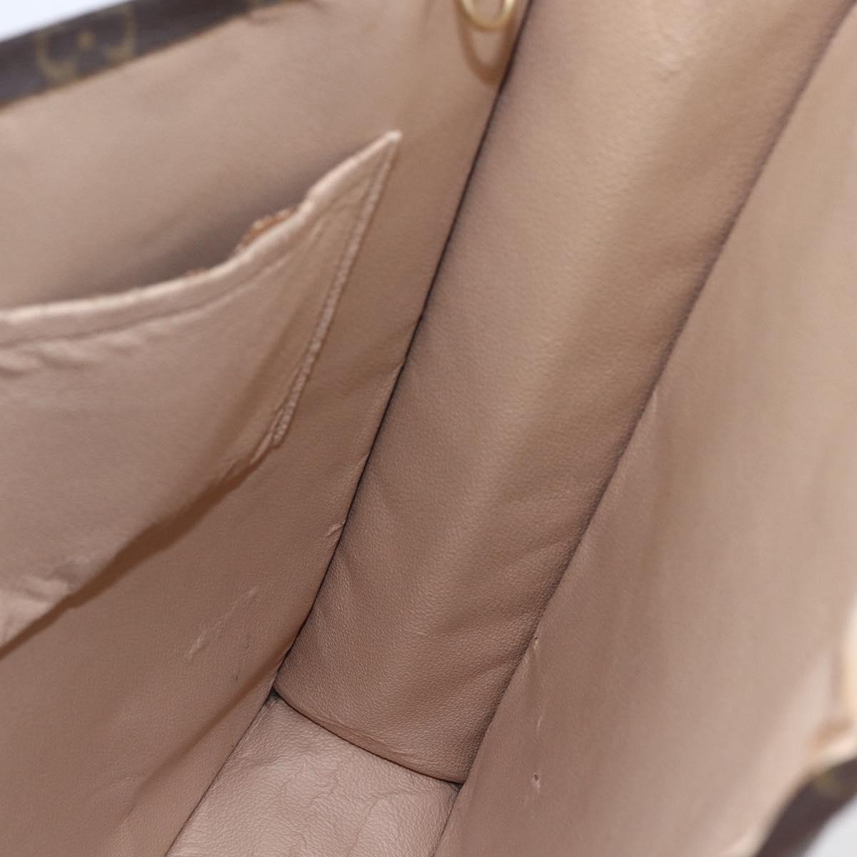 LOUIS VUITTON Monogram Sac Plat Hand Bag M51140 LV Auth 145748