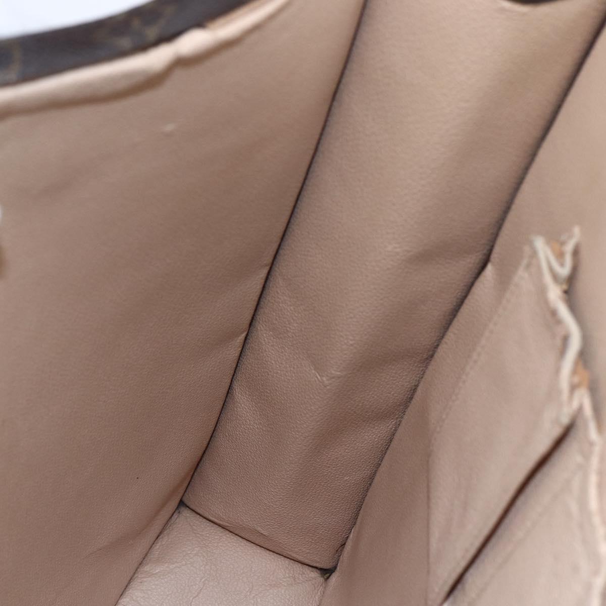 LOUIS VUITTON Monogram Sac Plat Hand Bag M51140 LV Auth 145748