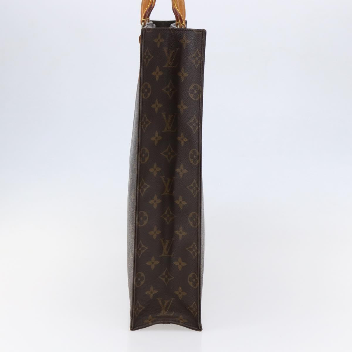 LOUIS VUITTON Monogram Sac Plat Hand Bag M51140 LV Auth 145748