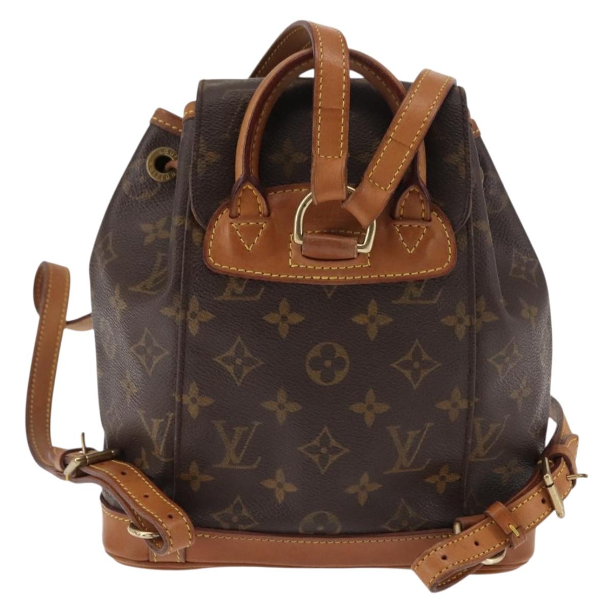 LOUIS VUITTON Monogram Montsouris PM Backpack M51137 LV Auth 145752