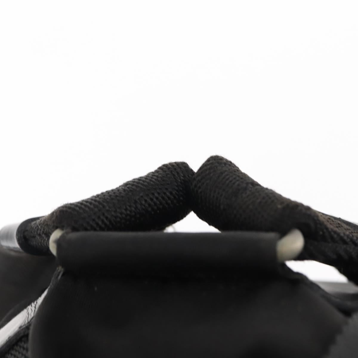 PRADA Backpack Nylon Black Silver Auth 145763