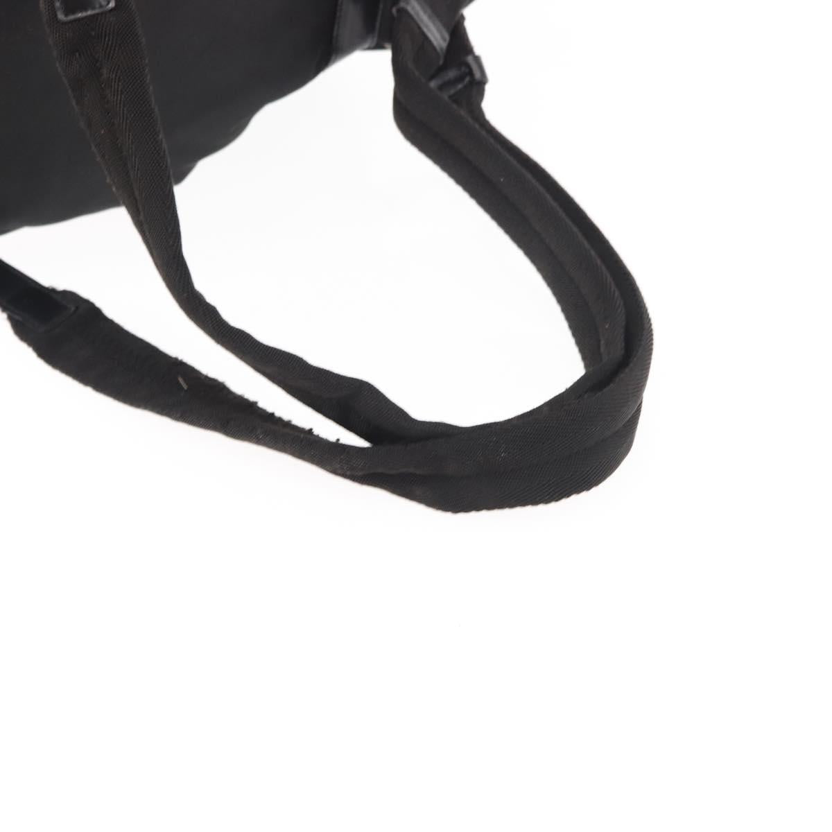 PRADA Backpack Nylon Black Silver Auth 145763