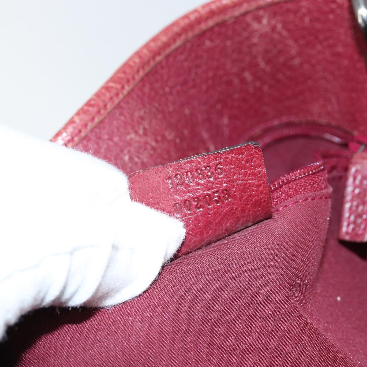 GUCCI GG Canvas Tote Bag Beige Silver 120836 Auth 145766