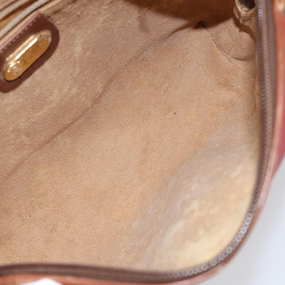 GUCCI Micro GG Supreme Pouch PVC Red Gold 007 115 4916 Auth 145767