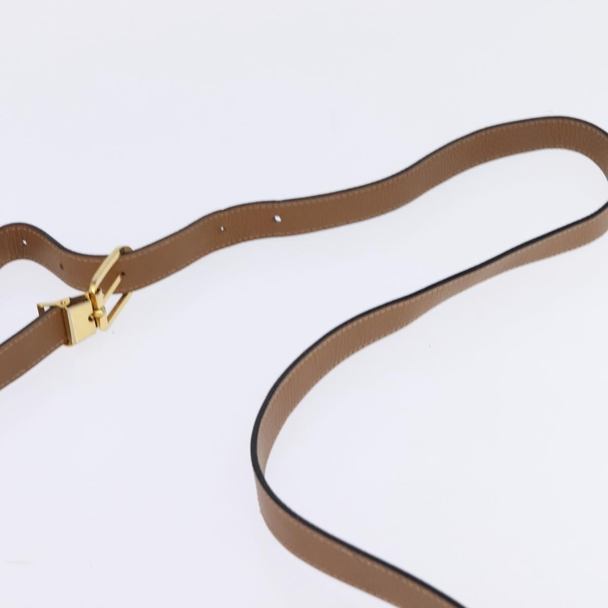 Christian Dior Honeycomb Canvas Shoulder Bag PVC Beige Gold Auth 145774