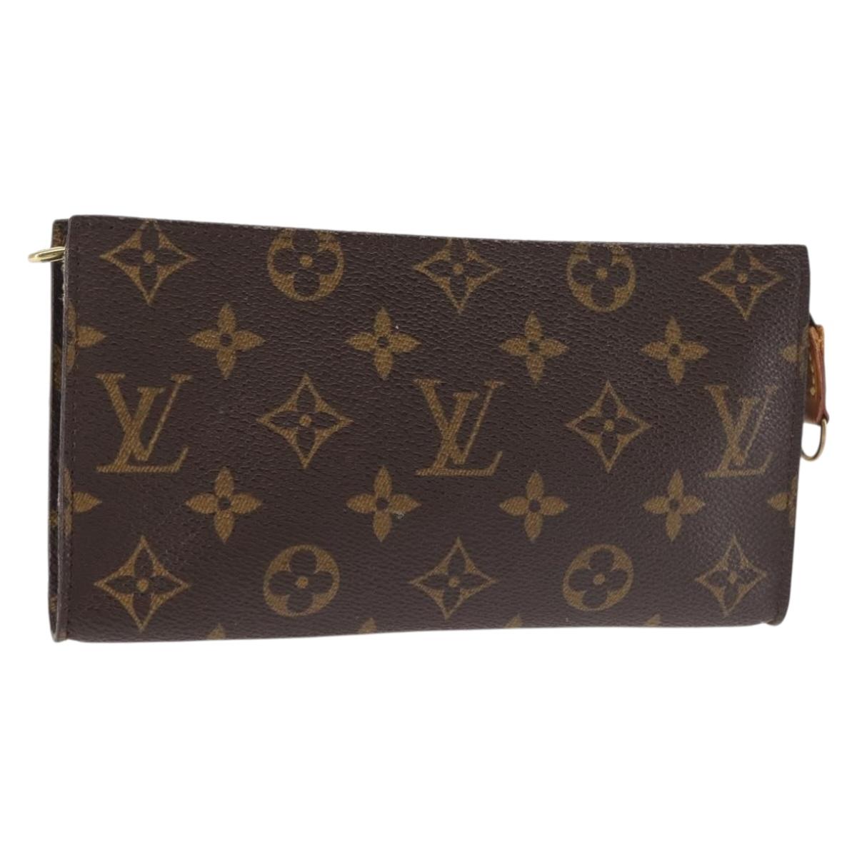 LOUIS VUITTON Monogram Bucket GM Accessory Pouch LV Auth 145784