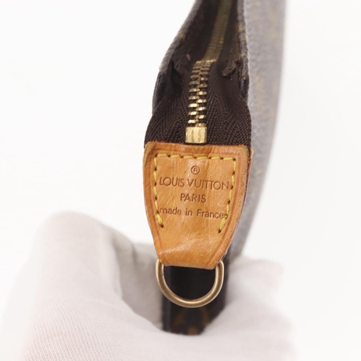 LOUIS VUITTON Monogram Bucket GM Accessory Pouch LV Auth 145784