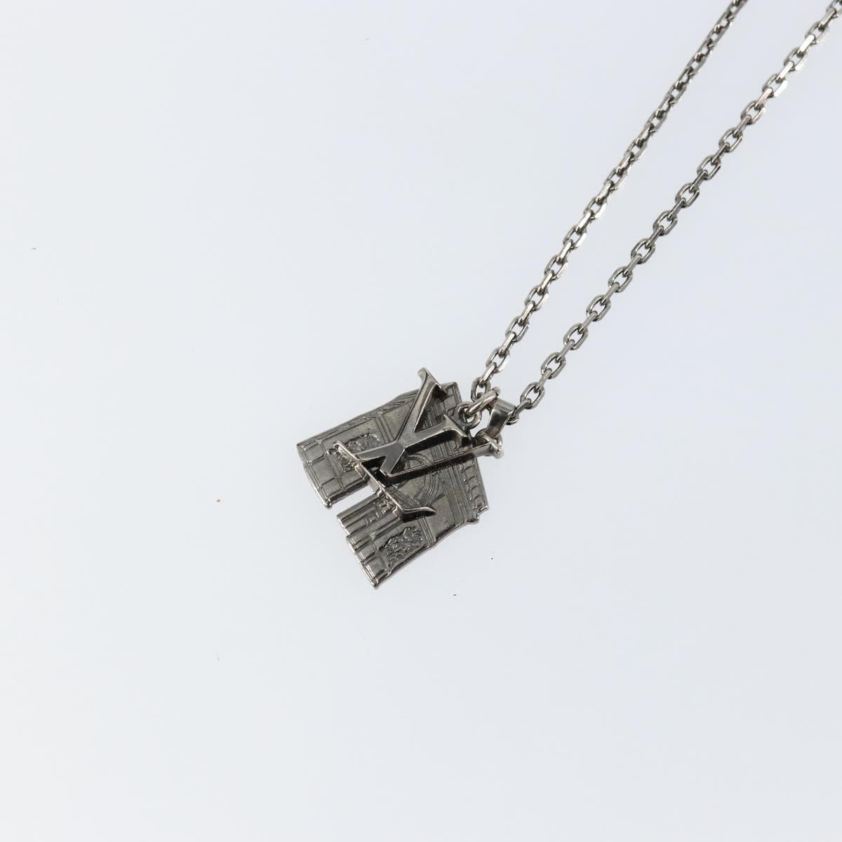 LOUIS VUITTON Collier Arc LV Printed Initials City Necklace M68262 Auth 145795