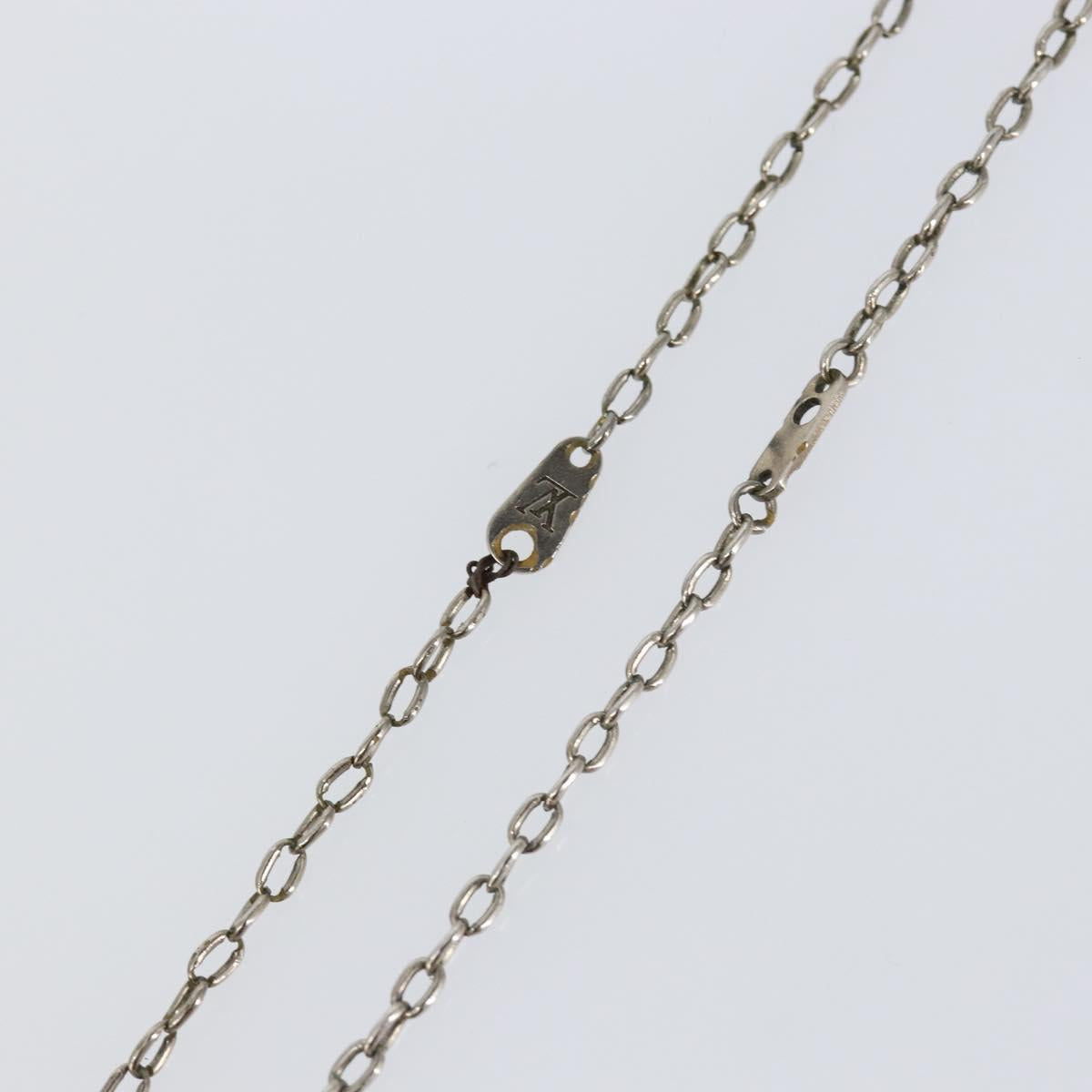 LOUIS VUITTON Collier LV Printed Initials Turquoise Necklace M68904 Auth 145796