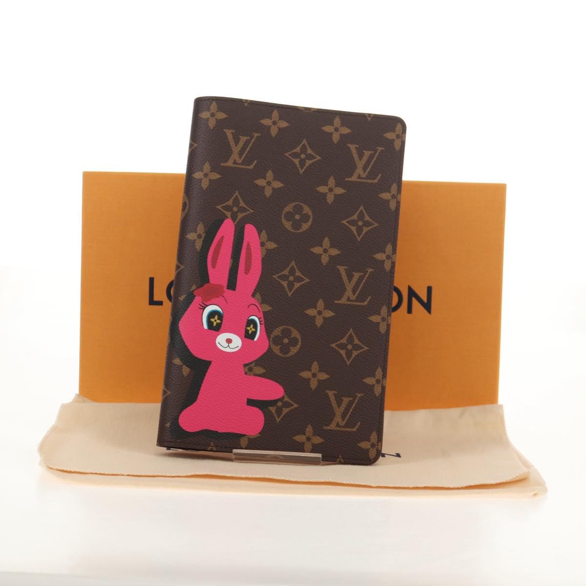LOUIS VUITTON Monogram Notebook Cover MM Emily Note Cover GI1114 Auth 145803SAM