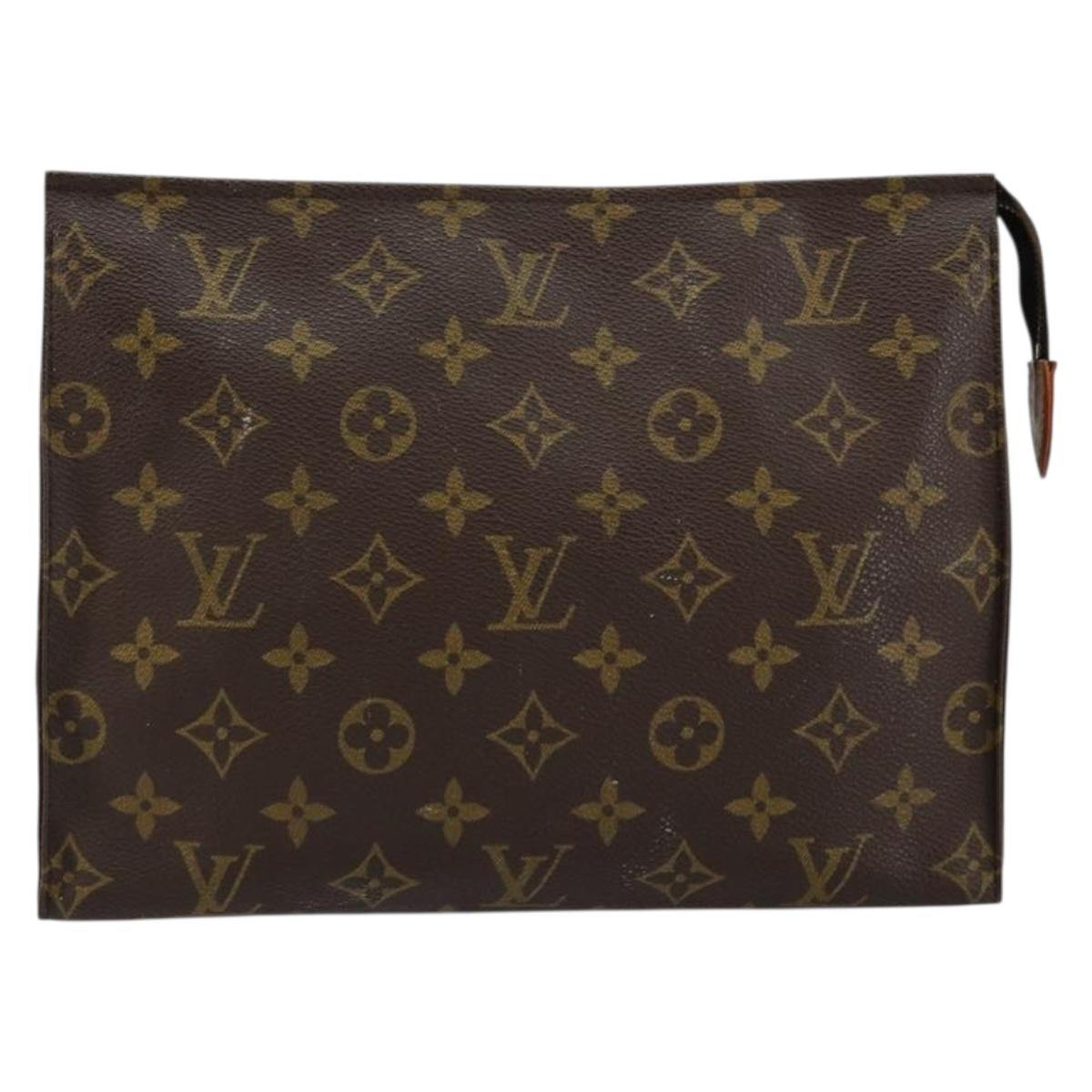 LOUIS VUITTON Monogram Poche Toilette 26 Pouch M47542 LV Auth 145807