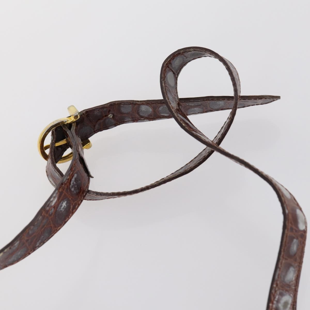 Ferragamo Cartier PRADA hand Bag Nylon Leather 3Set Brown gray Auth 145818