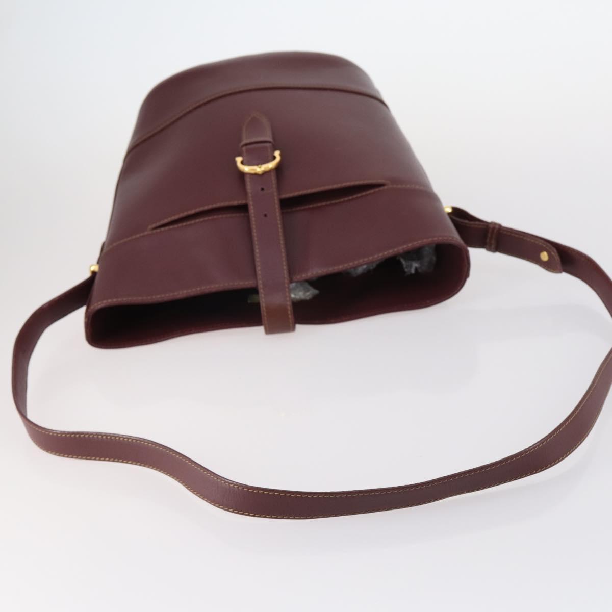 Ferragamo Cartier PRADA hand Bag Nylon Leather 3Set Brown gray Auth 145818