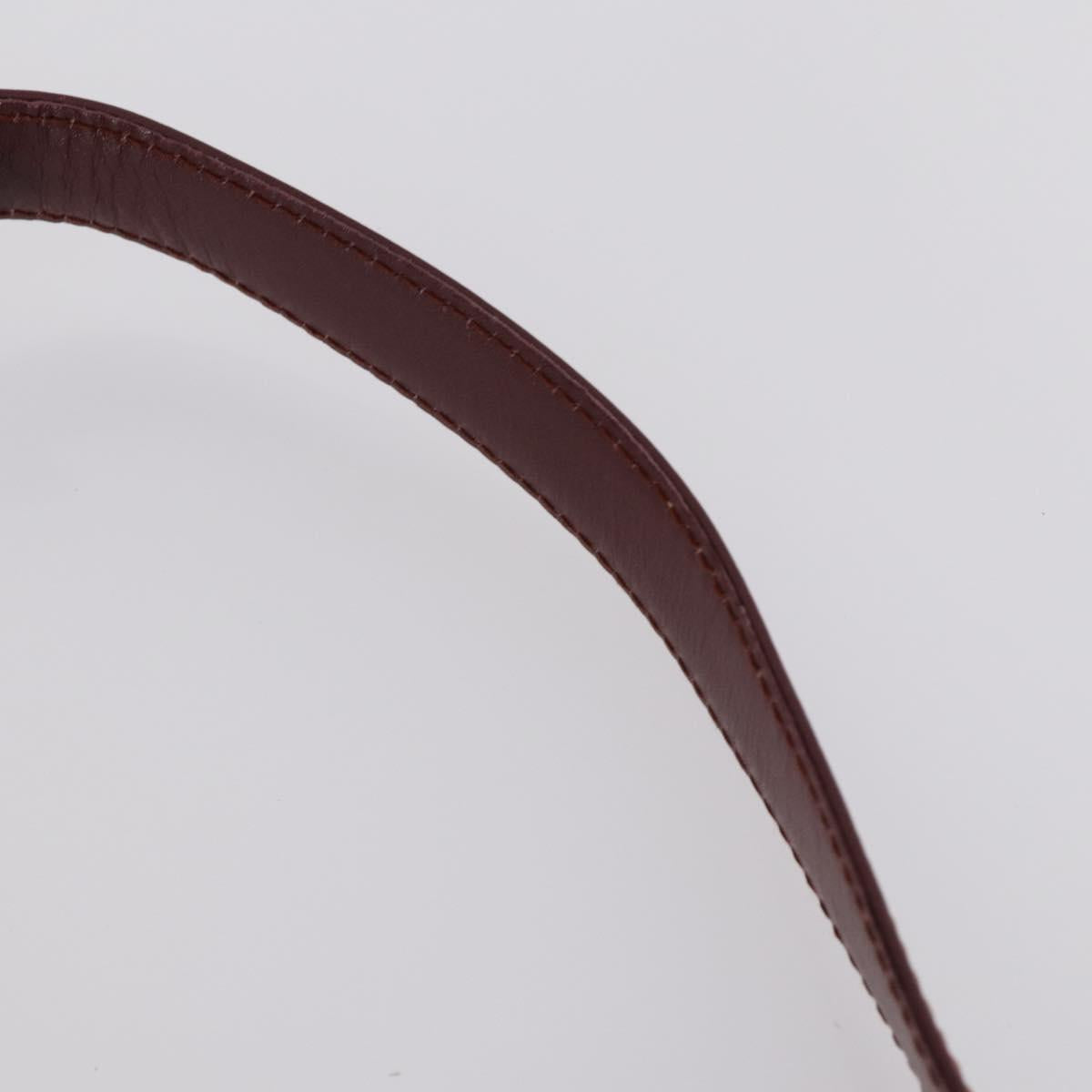 Ferragamo Cartier PRADA hand Bag Nylon Leather 3Set Brown gray Auth 145818