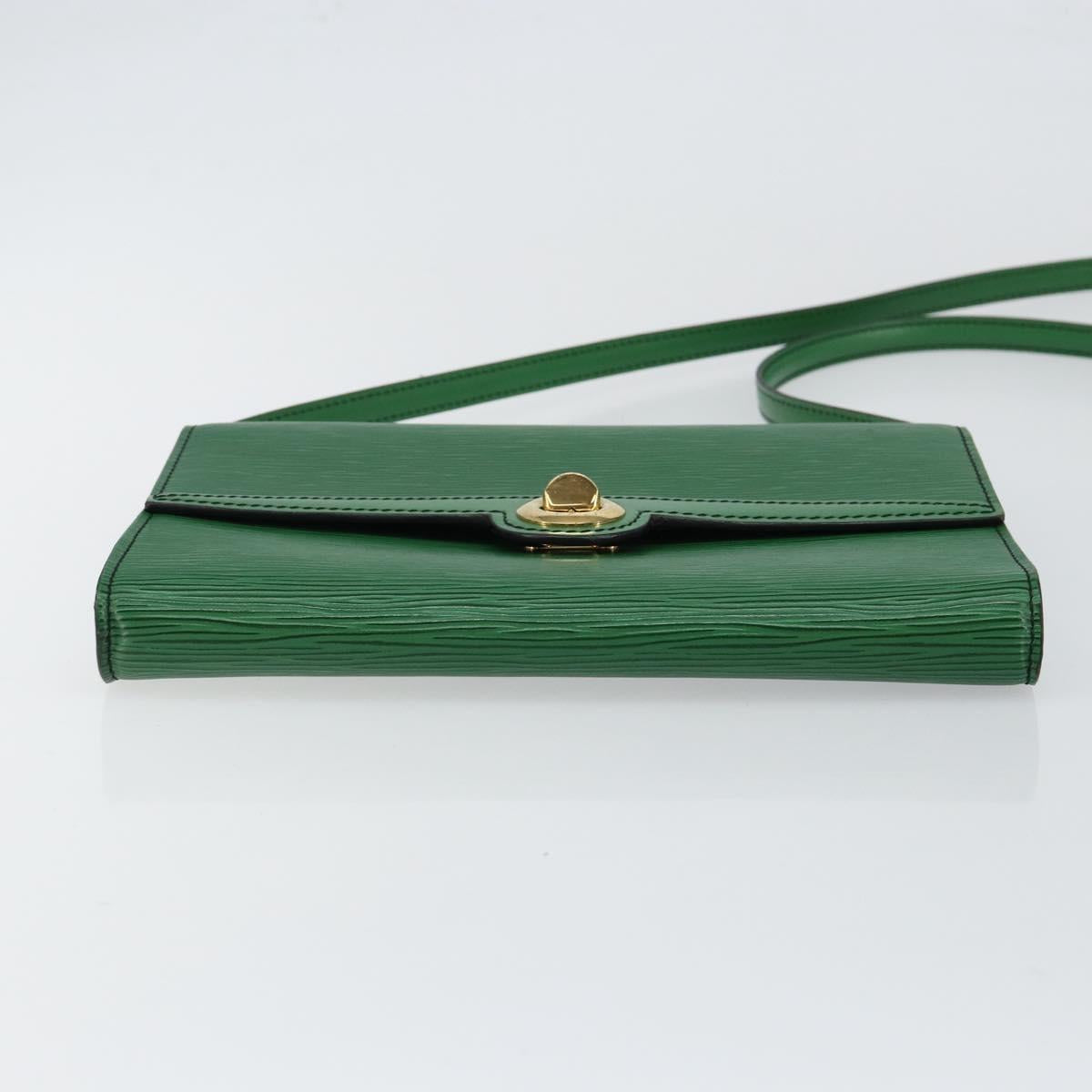 LOUIS VUITTON Epi Pochette Arche Shoulder Bag Green M52574 LV Auth 145832