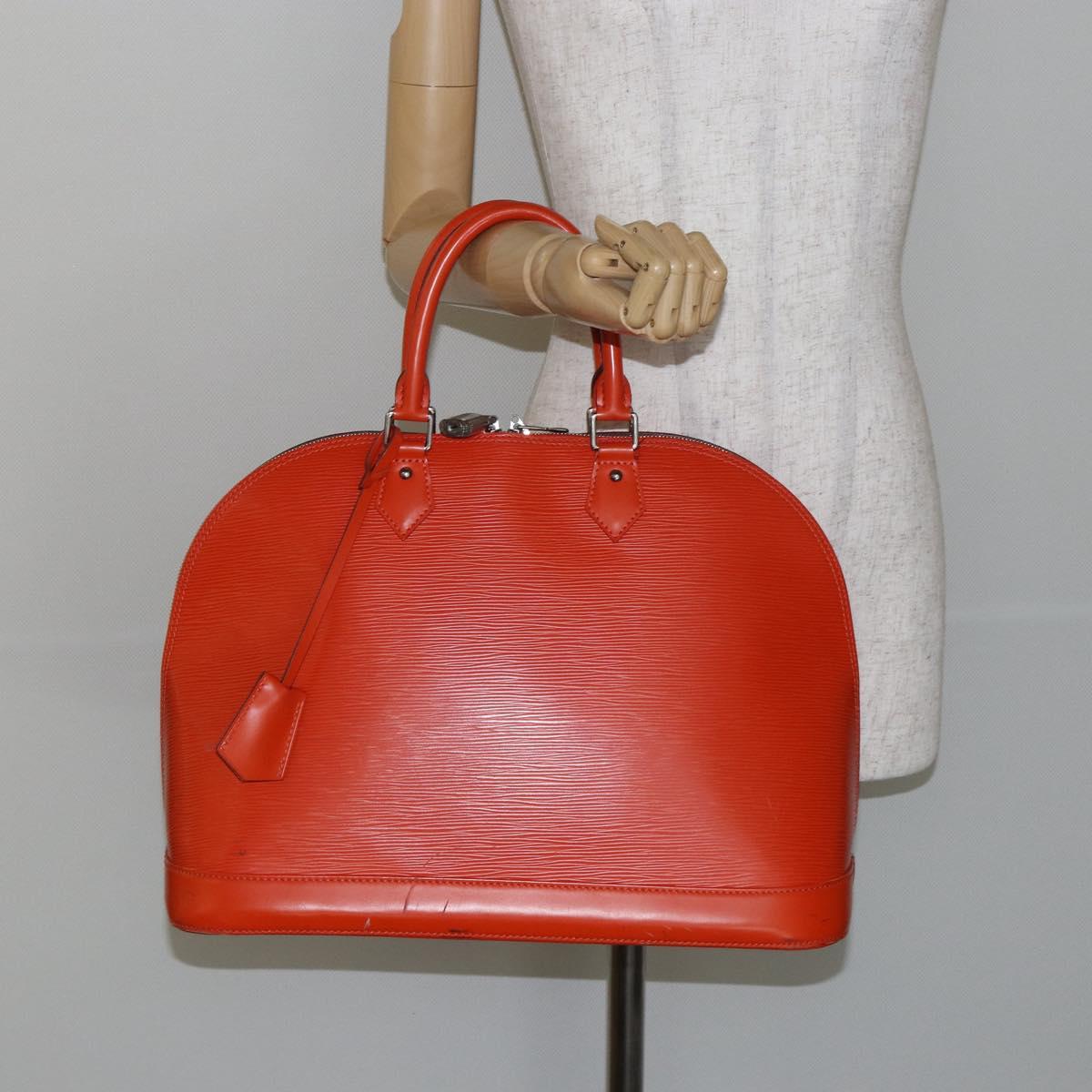 LOUIS VUITTON Epi Alma GM Hand Bag Orange Pimon M40633 LV Auth 145834