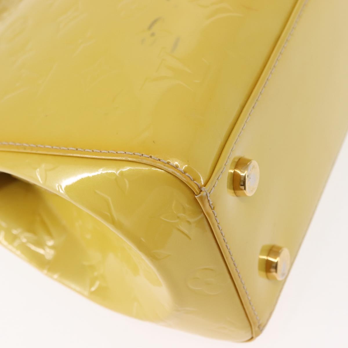 LOUIS VUITTON Monogram Vernis Blair MM Bag 2way Citrin M90108 LV Auth 145836