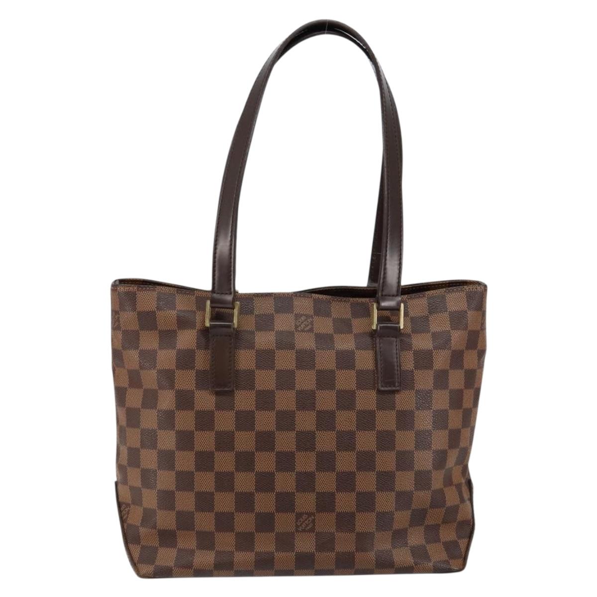 LOUIS VUITTON Damier Ebene Cabas Piano Tote Bag M51148 LV Auth 145837