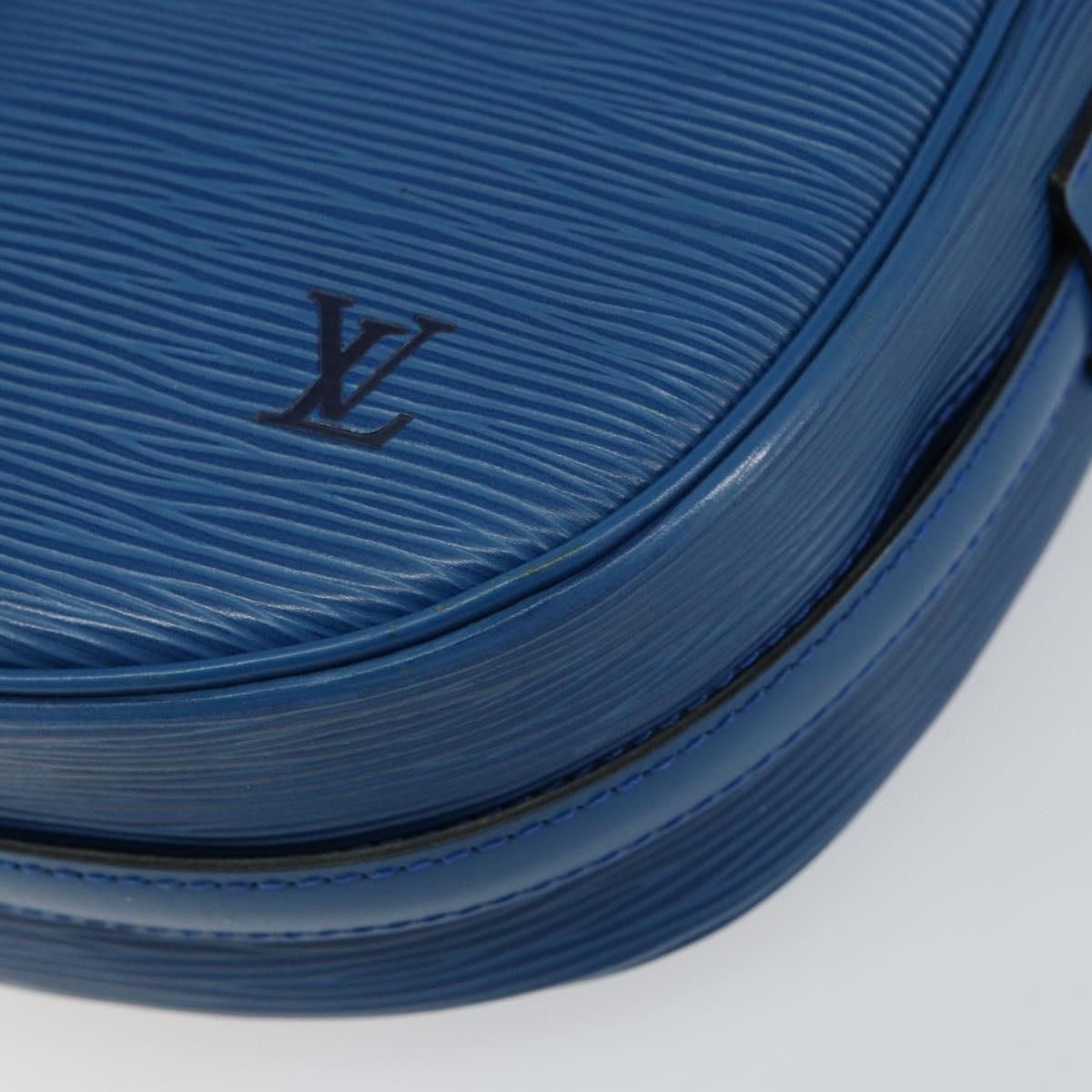 LOUIS VUITTON Epi Jeune Fille MM Shoulder Bag Toledo Blue M52155 LV Auth 145839