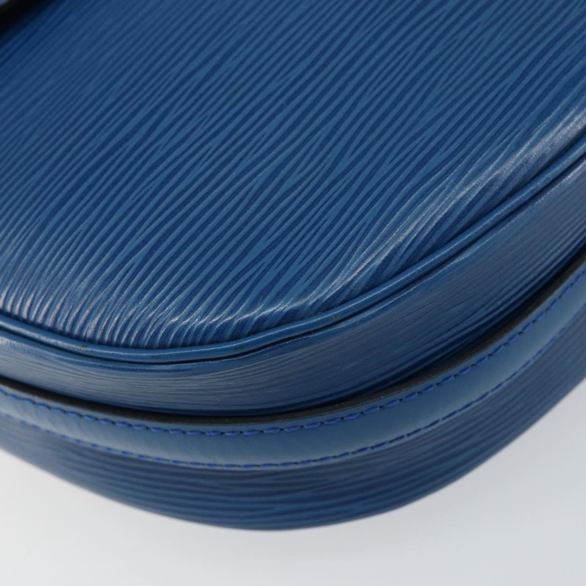 LOUIS VUITTON Epi Jeune Fille MM Shoulder Bag Toledo Blue M52155 LV Auth 145839