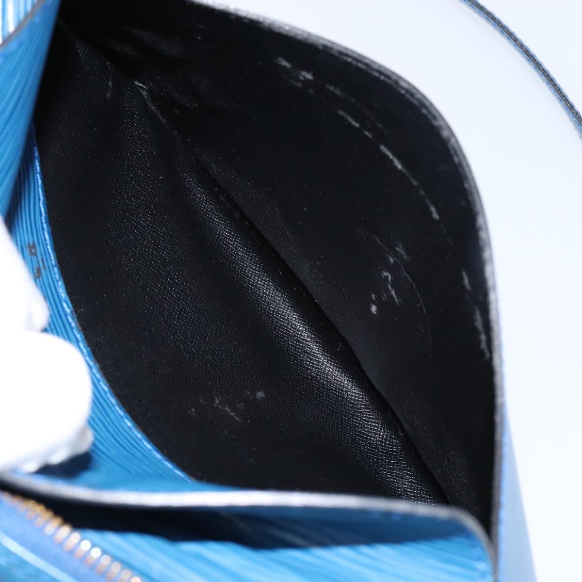 LOUIS VUITTON Epi Jeune Fille MM Shoulder Bag Toledo Blue M52155 LV Auth 145839