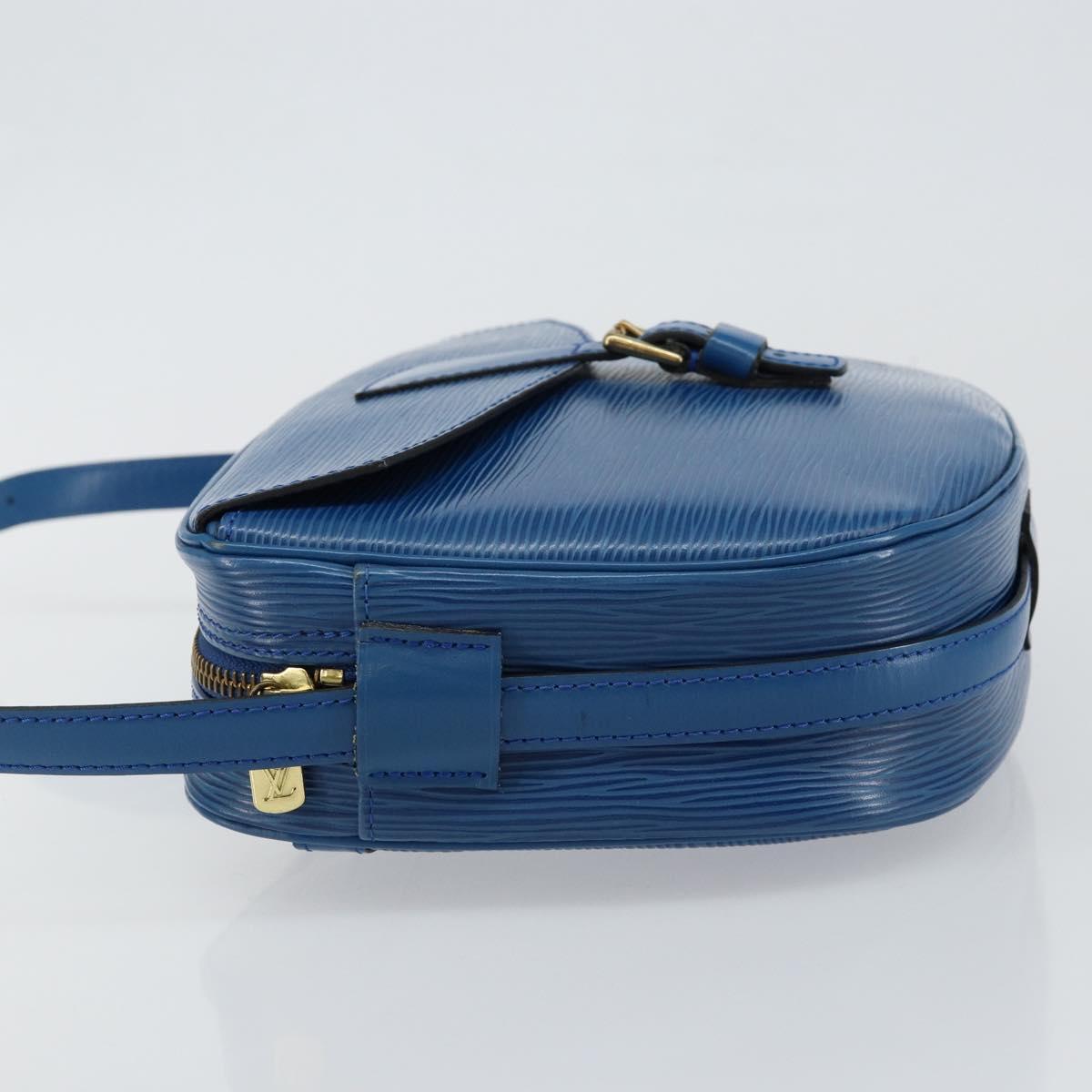 LOUIS VUITTON Epi Jeune Fille MM Shoulder Bag Toledo Blue M52155 LV Auth 145839