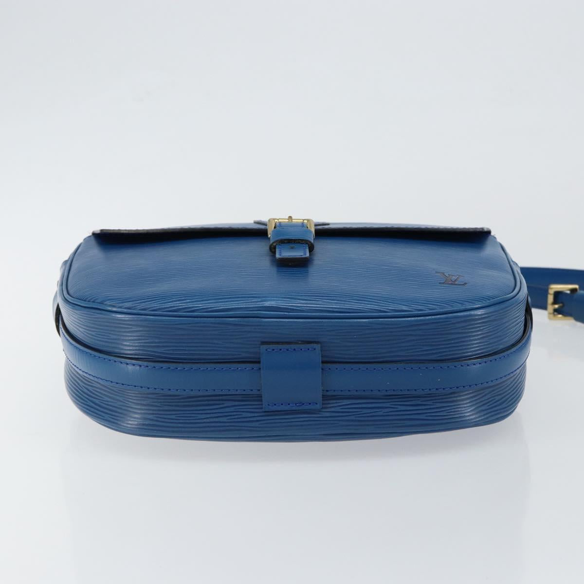 LOUIS VUITTON Epi Jeune Fille MM Shoulder Bag Toledo Blue M52155 LV Auth 145839