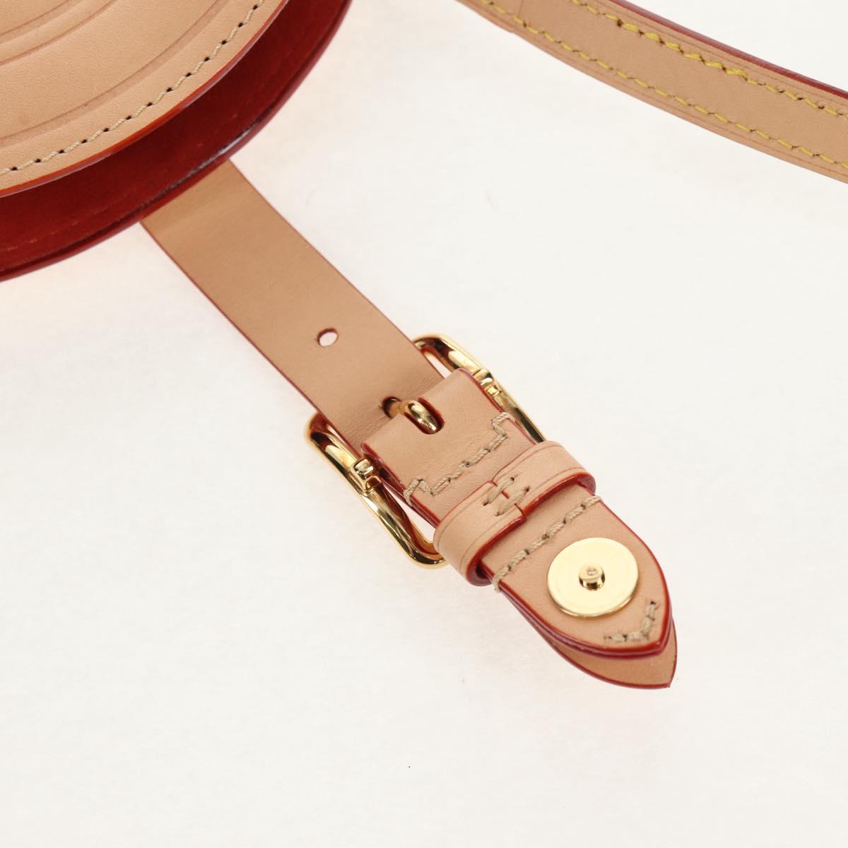 LOUIS VUITTON LV Name Tag XL Clutch Bag Leather Beige M82225 LV Auth 145840SM