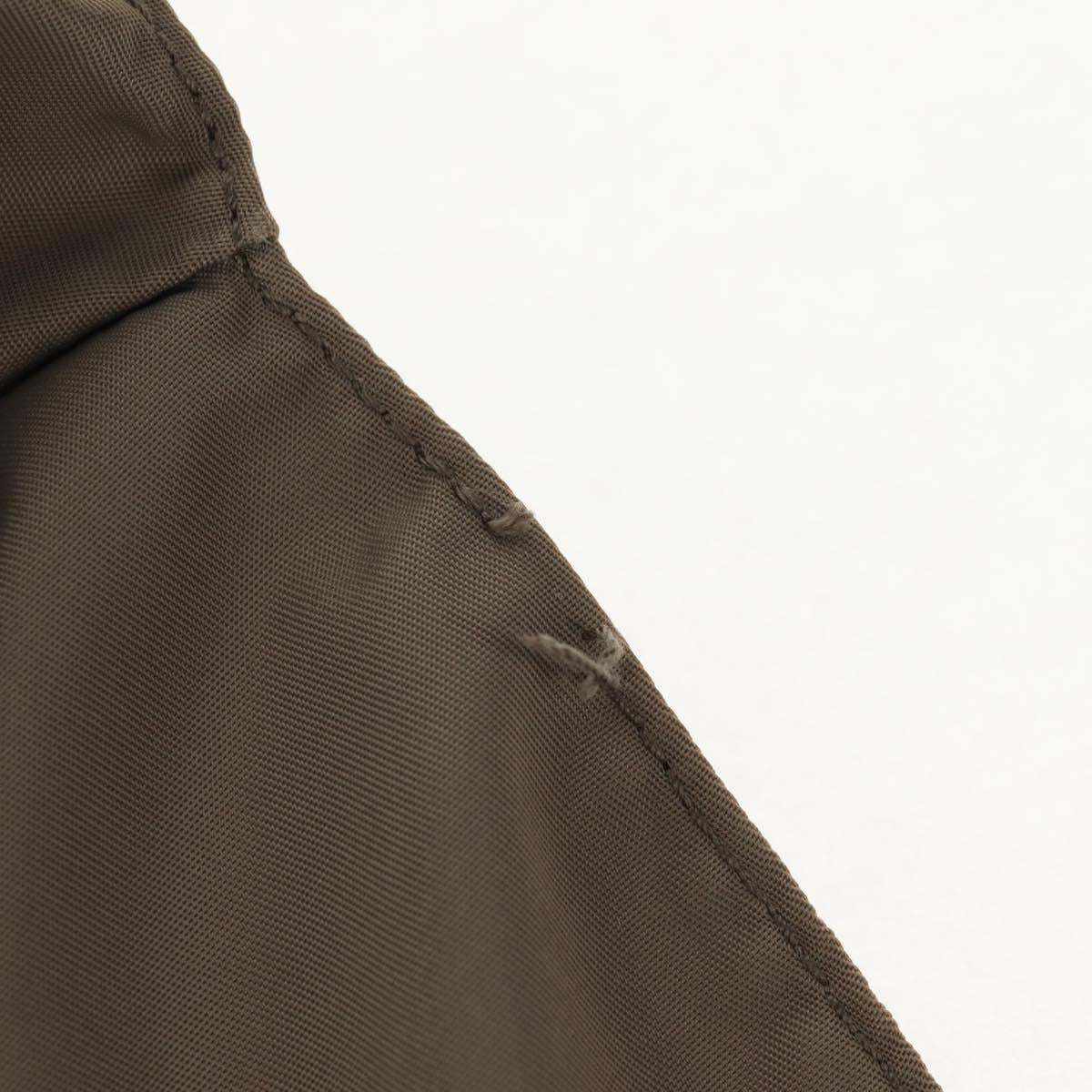 PRADA Backpack Nylon Gray Silver Auth 145848