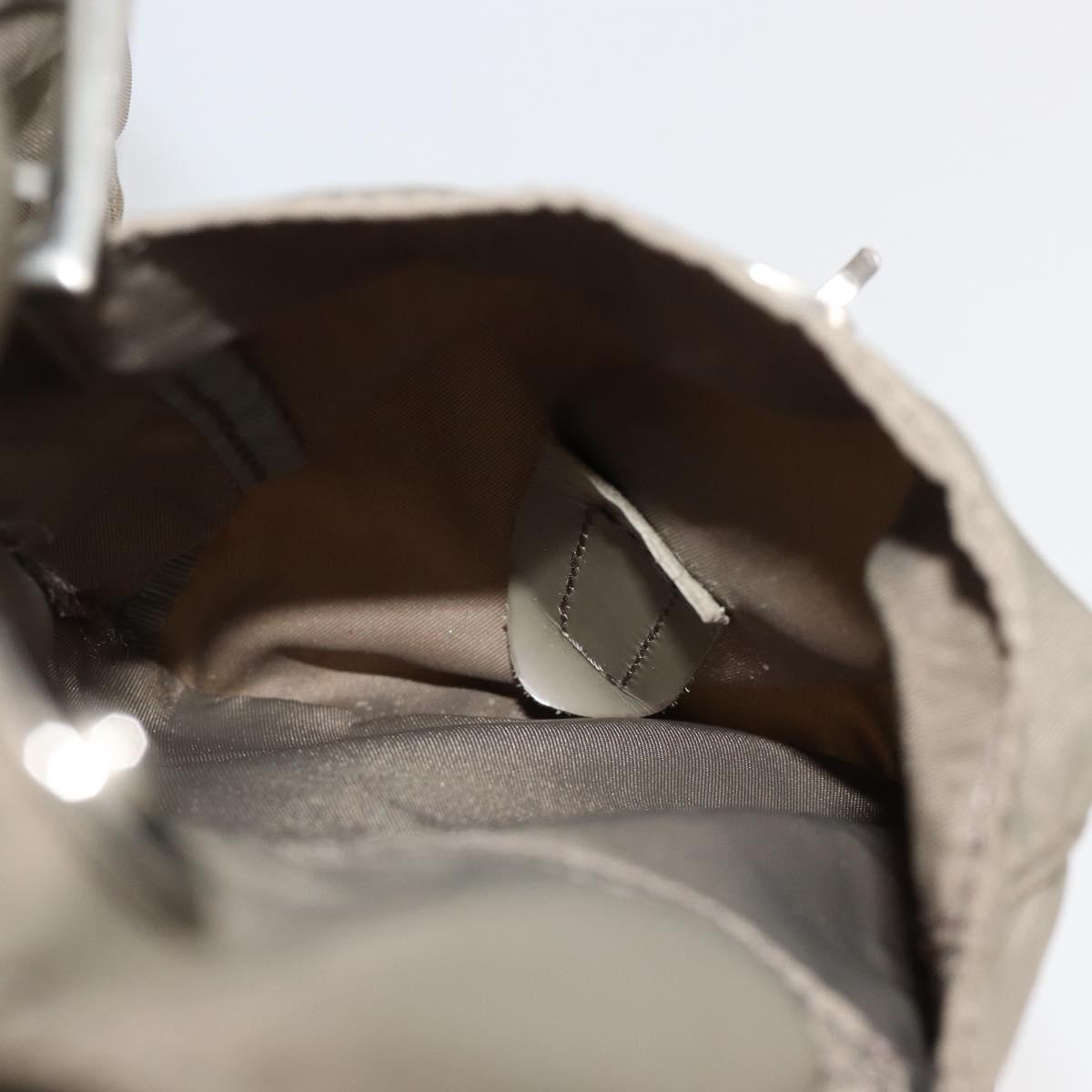 PRADA Backpack Nylon Gray Silver Auth 145848