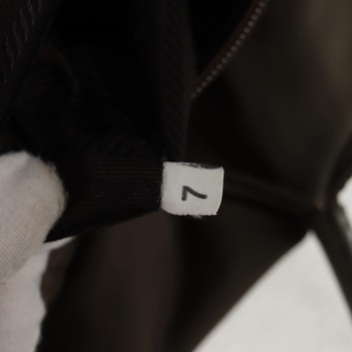 PRADA Backpack Nylon Gray Silver Auth 145848