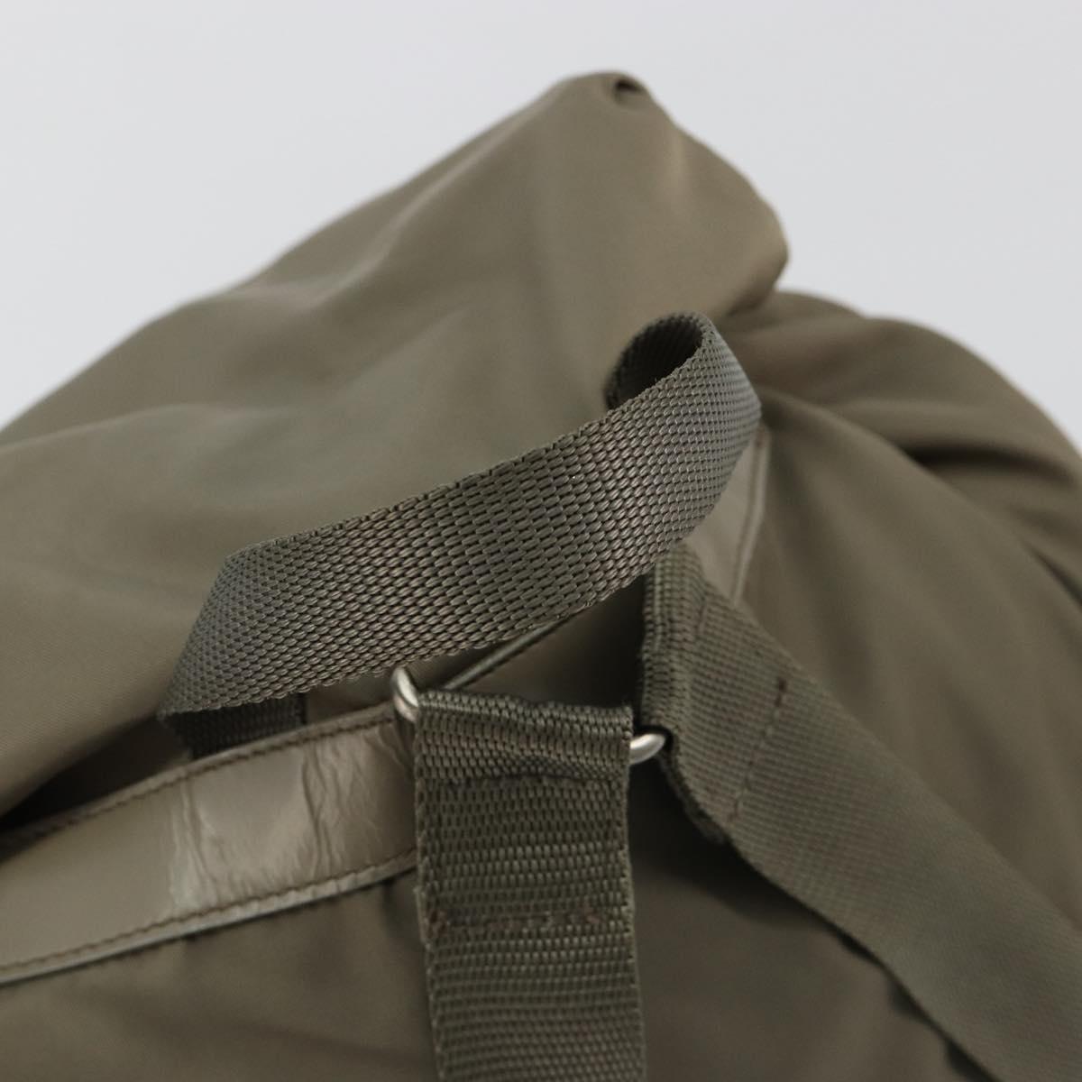 PRADA Backpack Nylon Gray Silver Auth 145848