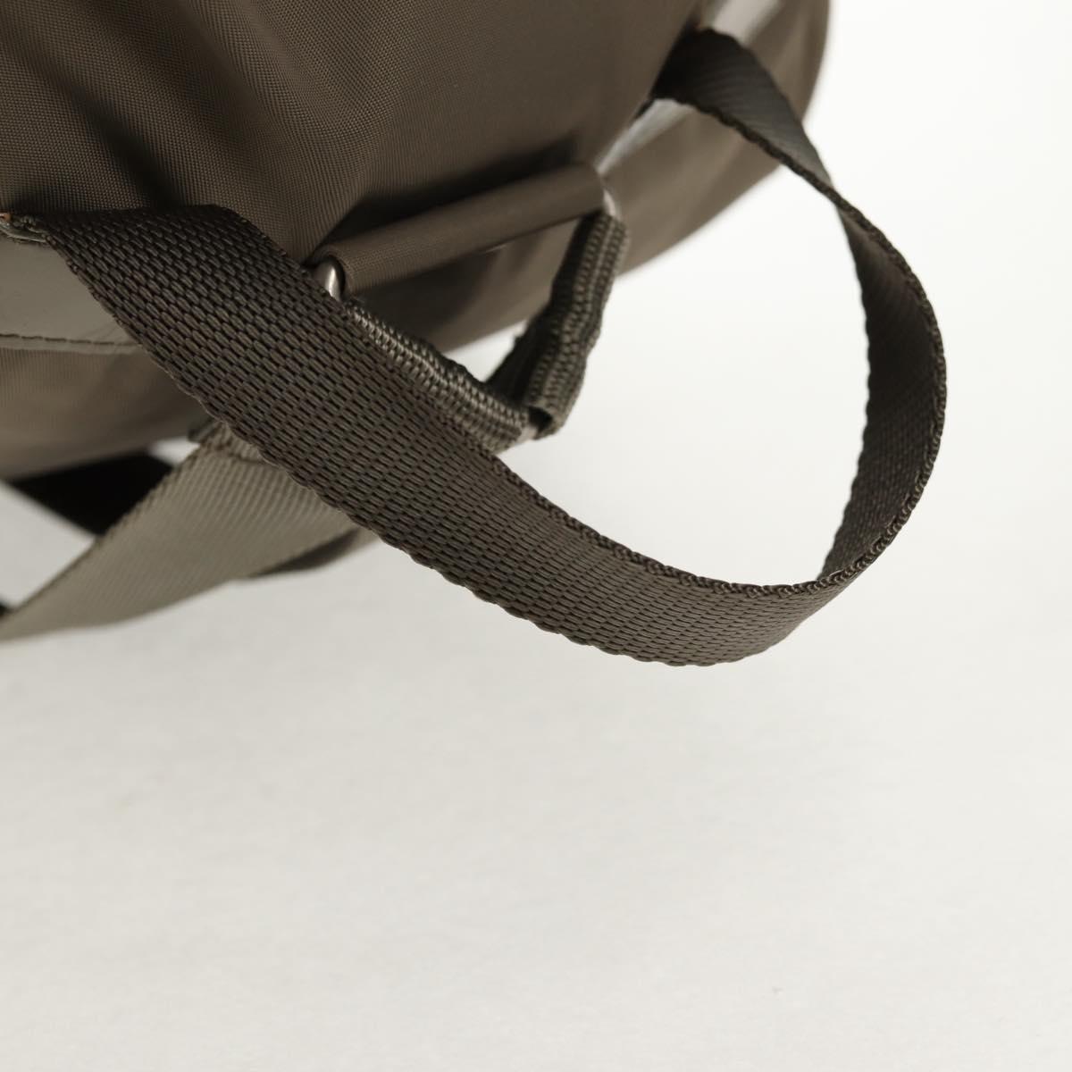 PRADA Backpack Nylon Gray Silver Auth 145848