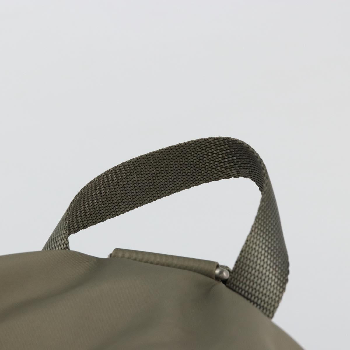 PRADA Backpack Nylon Gray Silver Auth 145848