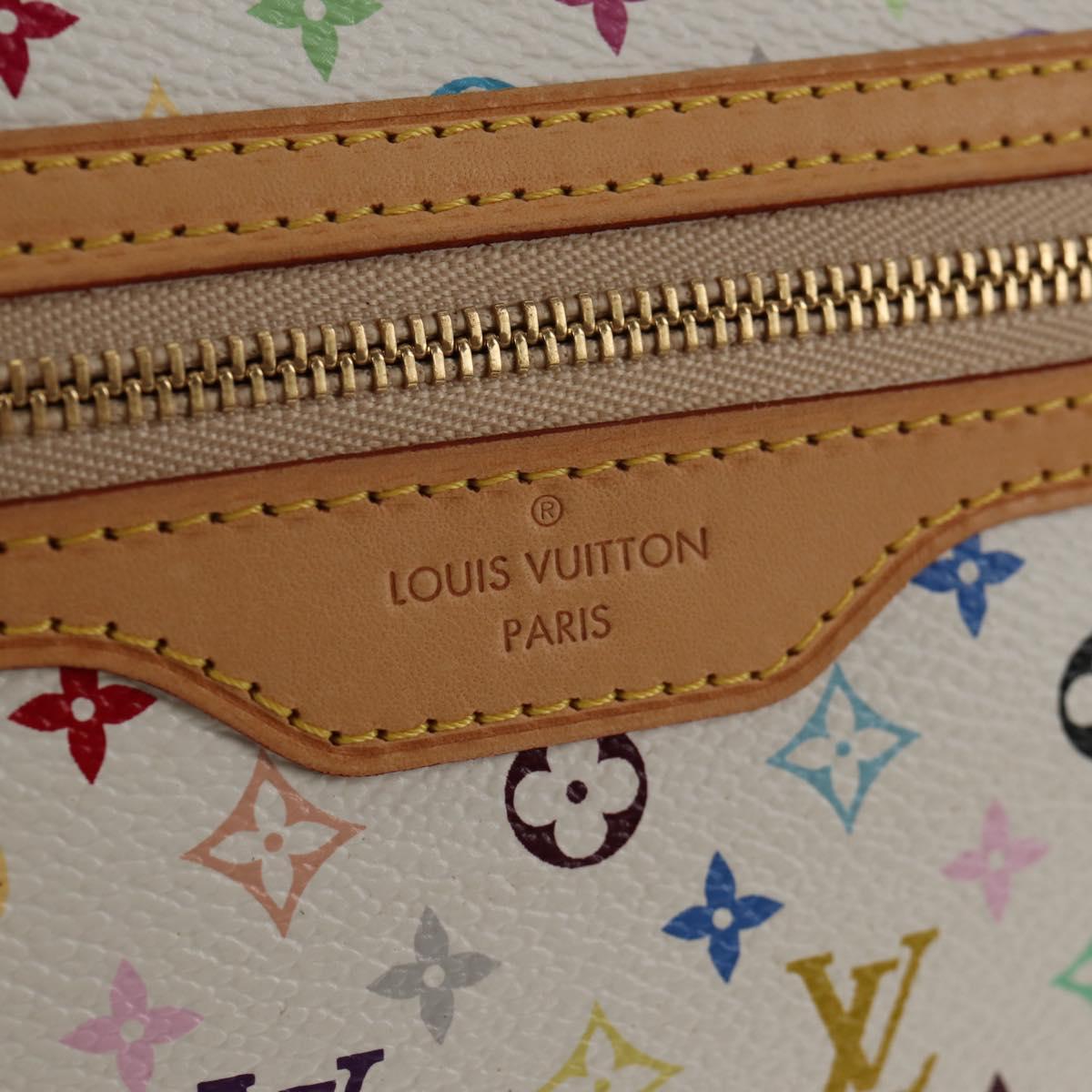 LOUIS VUITTON Monogram Multicolor Pochette GM Pouch White M60027 Auth 145858SAV